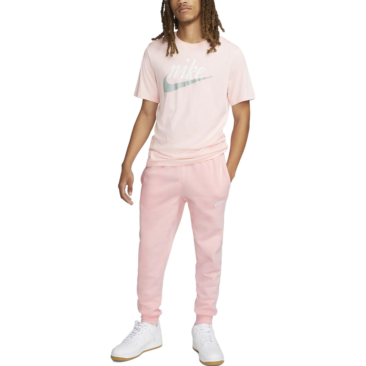 Nike Sportswear Club Fleece Cuffed Jogger Pants 'Pink' BV2671-686