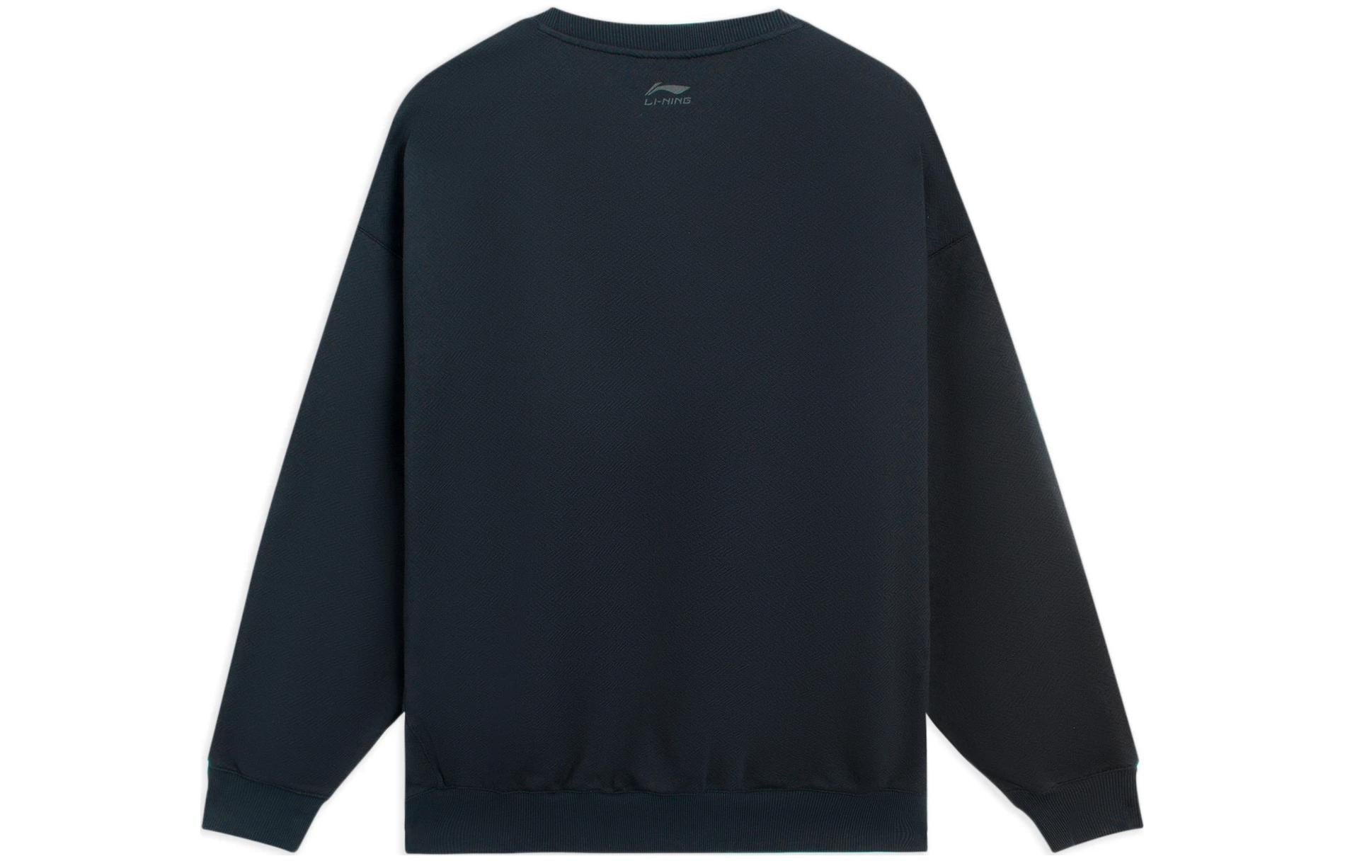 Li-Ning Embroidered Logo Sweatshirt 'Black' AWDS927-3