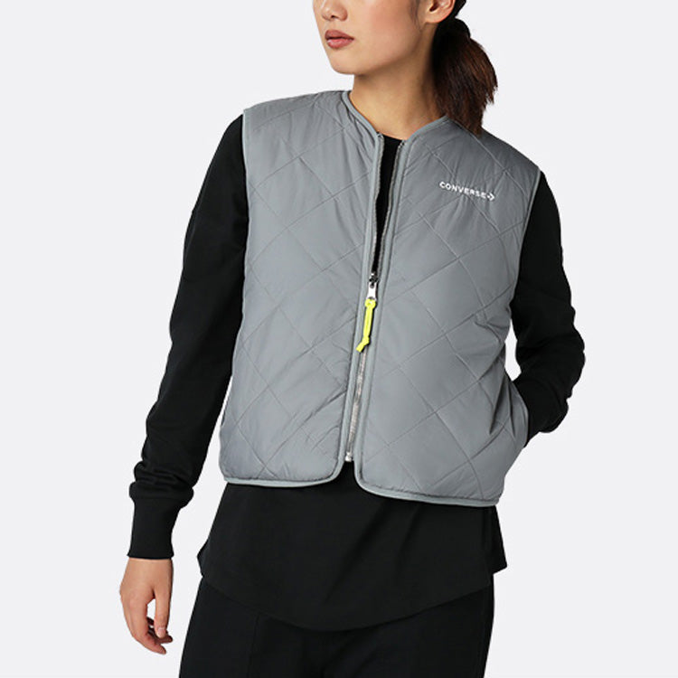 (WMNS) Converse Sherpa Reversible Vest Asia Sizing 'Grey' 10020286A01