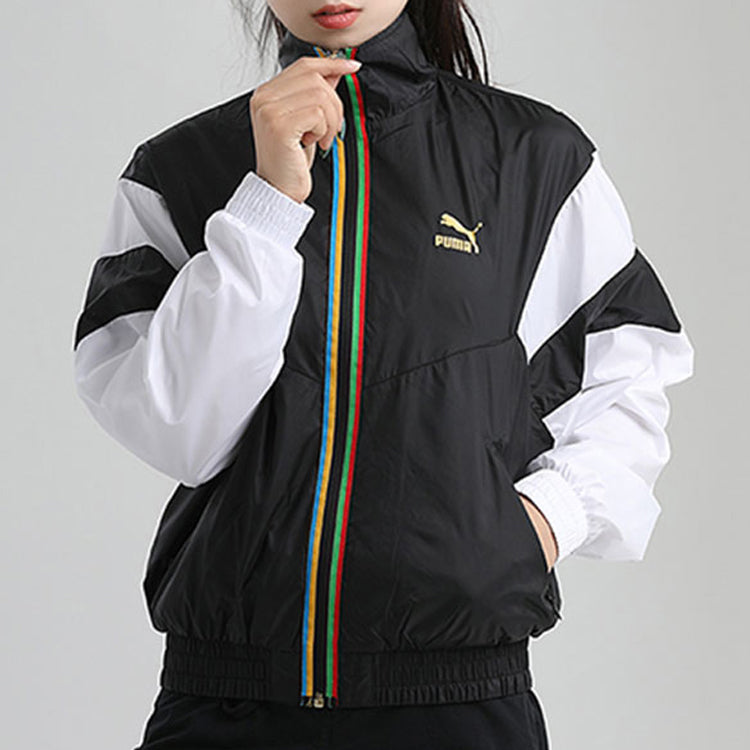 (WMNS) PUMA Woven Thin and light Sports Jacket Black 599065-01