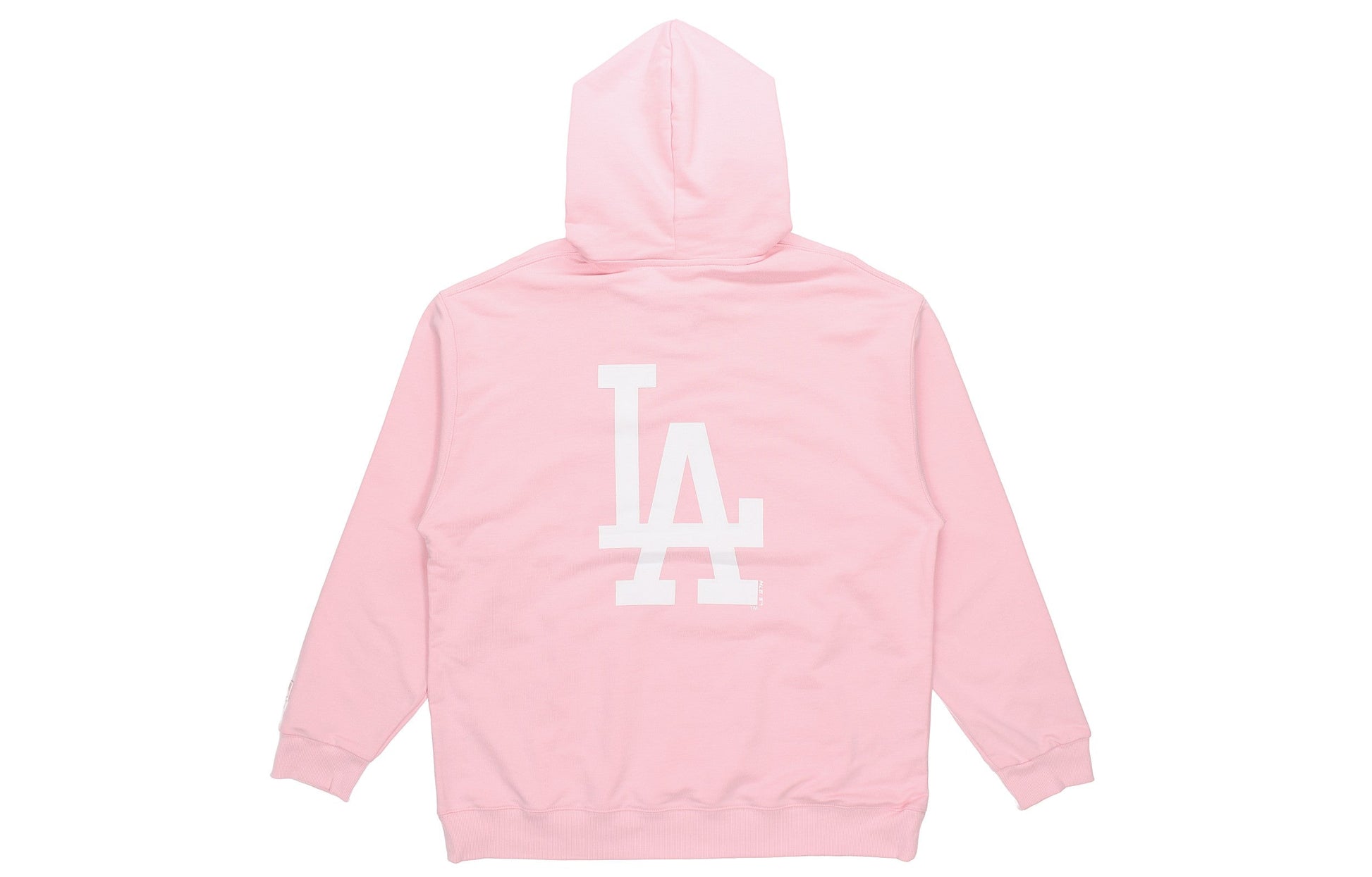 MLB Los Angeles Dodgers Basic Large Logo Printing Sports hooded Long Sleeves Unisex Pink 31HD03011-07P