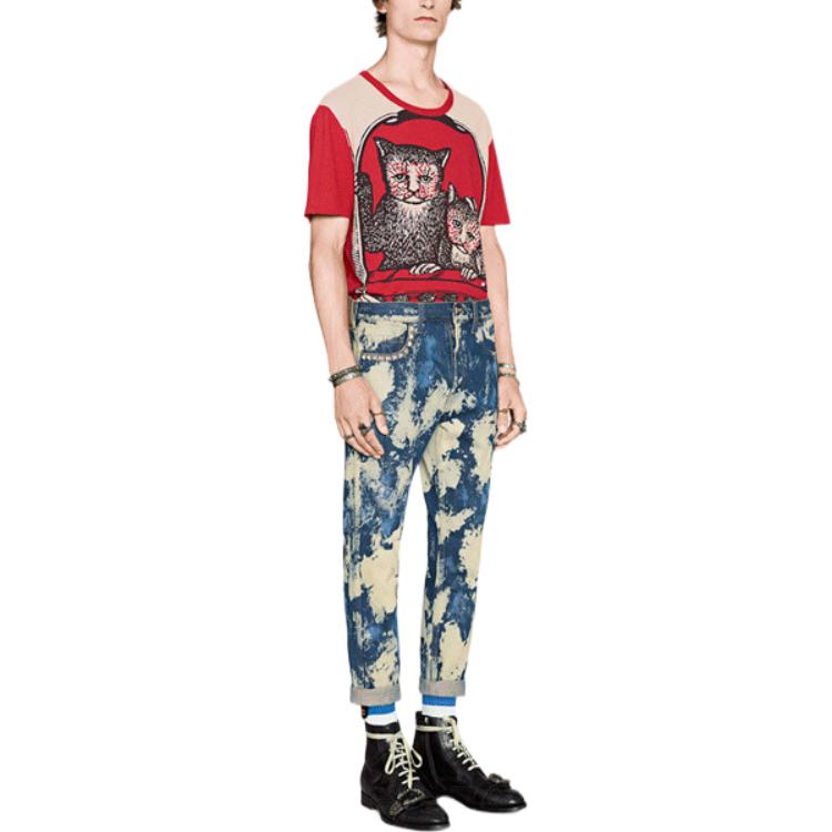 Gucci Bleached Denim Punk Trousers 'Blue' 452428-XR364-4494