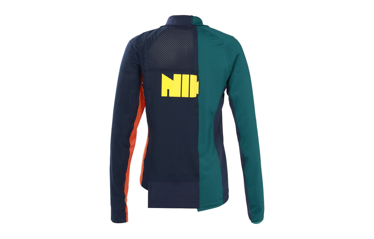 (WMNS) Nike x sacai Half Zip Running Jacket 'Obsidian Deep Royal Blue' CD6308-451