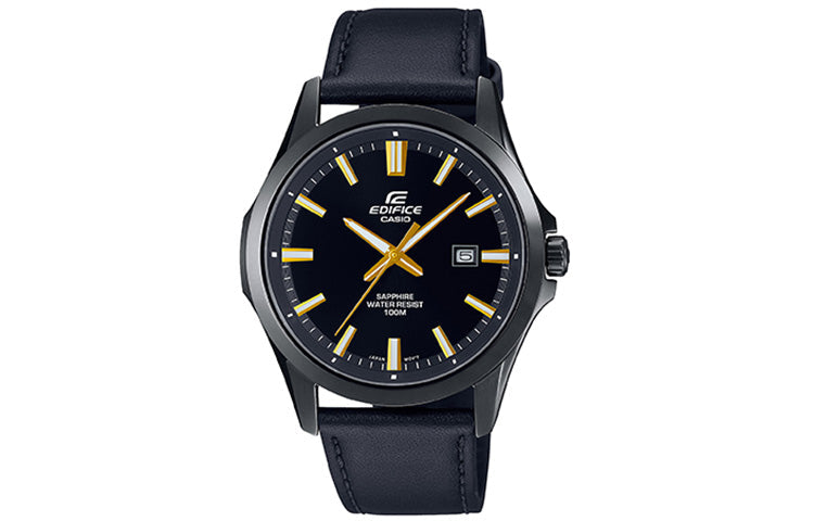 CASIO General EDIFICE & SHEEN Japan / South Korea Fashion Couple Black Analog EFB-106CL-1A&SHE-4542CL-1A