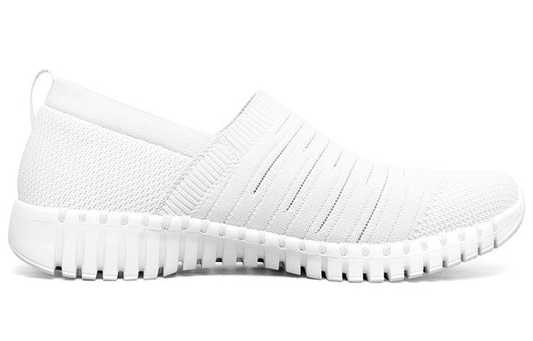 (WMNS) Skechers Go Walk Smart Slip-On Shoes White 124043-WHT