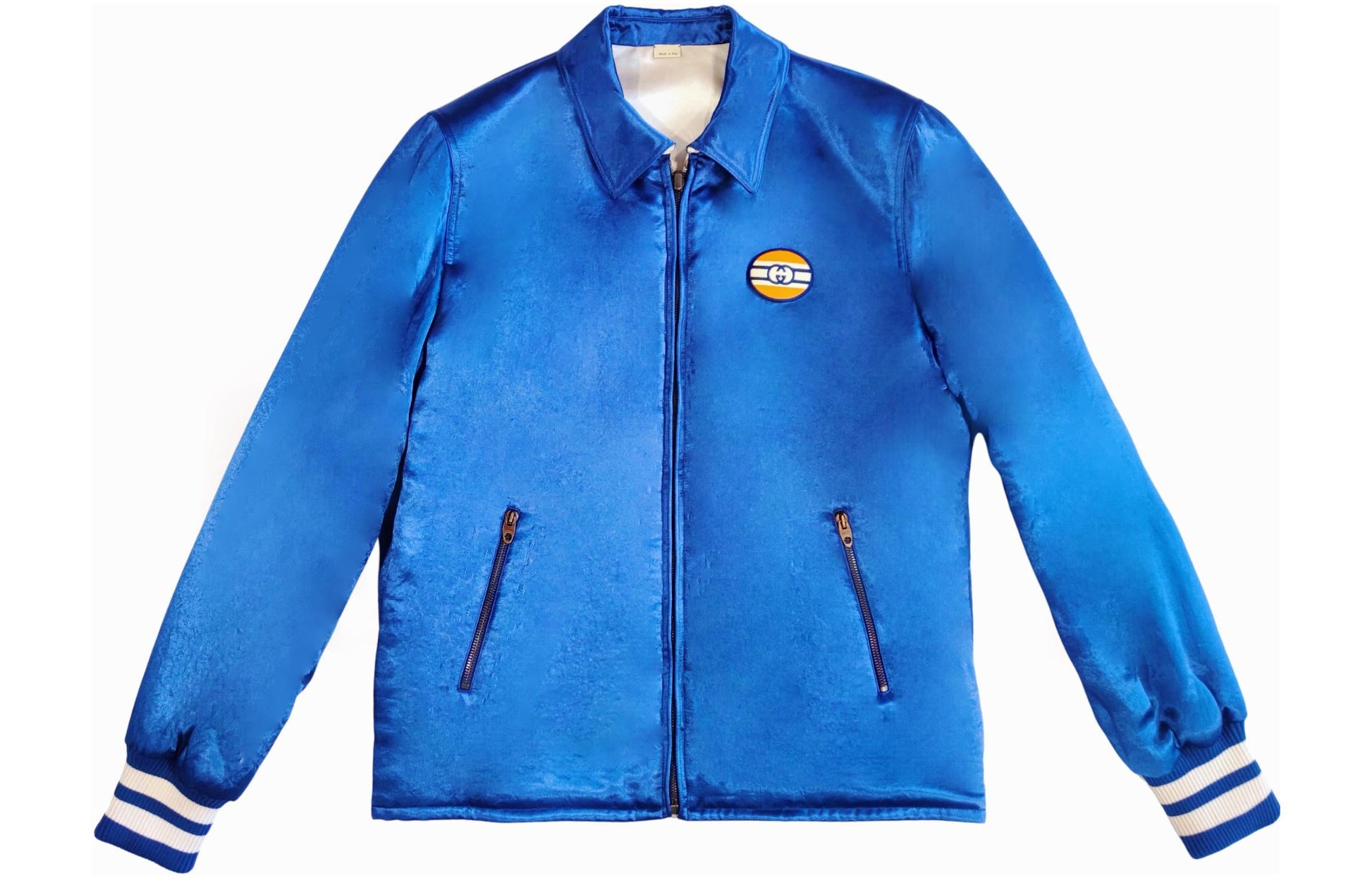 Gucci Shirt Acetate Reversible Blouson Jacket 'Blue' 654830-ZAGVV-4309