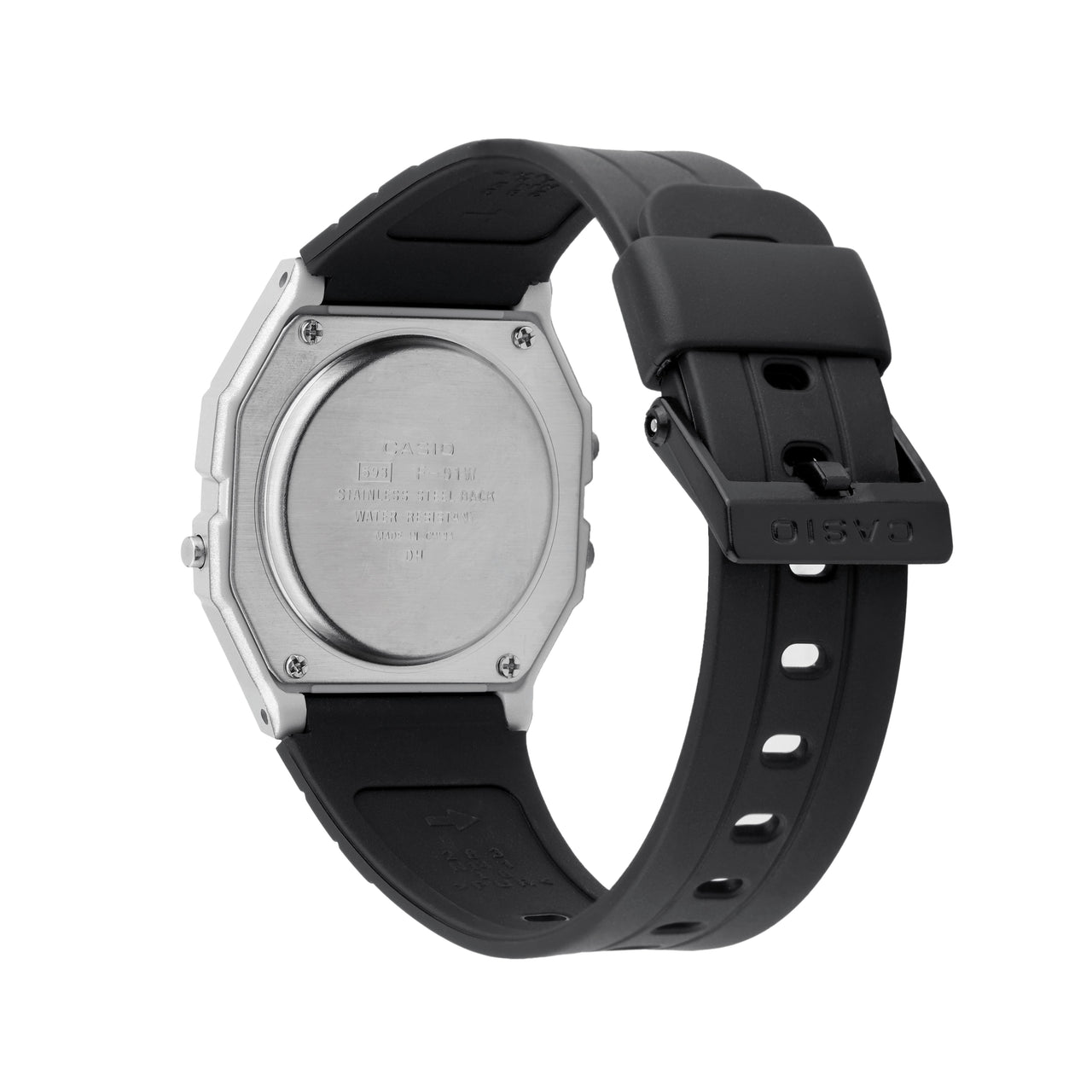 Men's CASIO F Series Student Sports Minimalistic Retro Small Watch Mens Black Digital F-91WM-7ADF