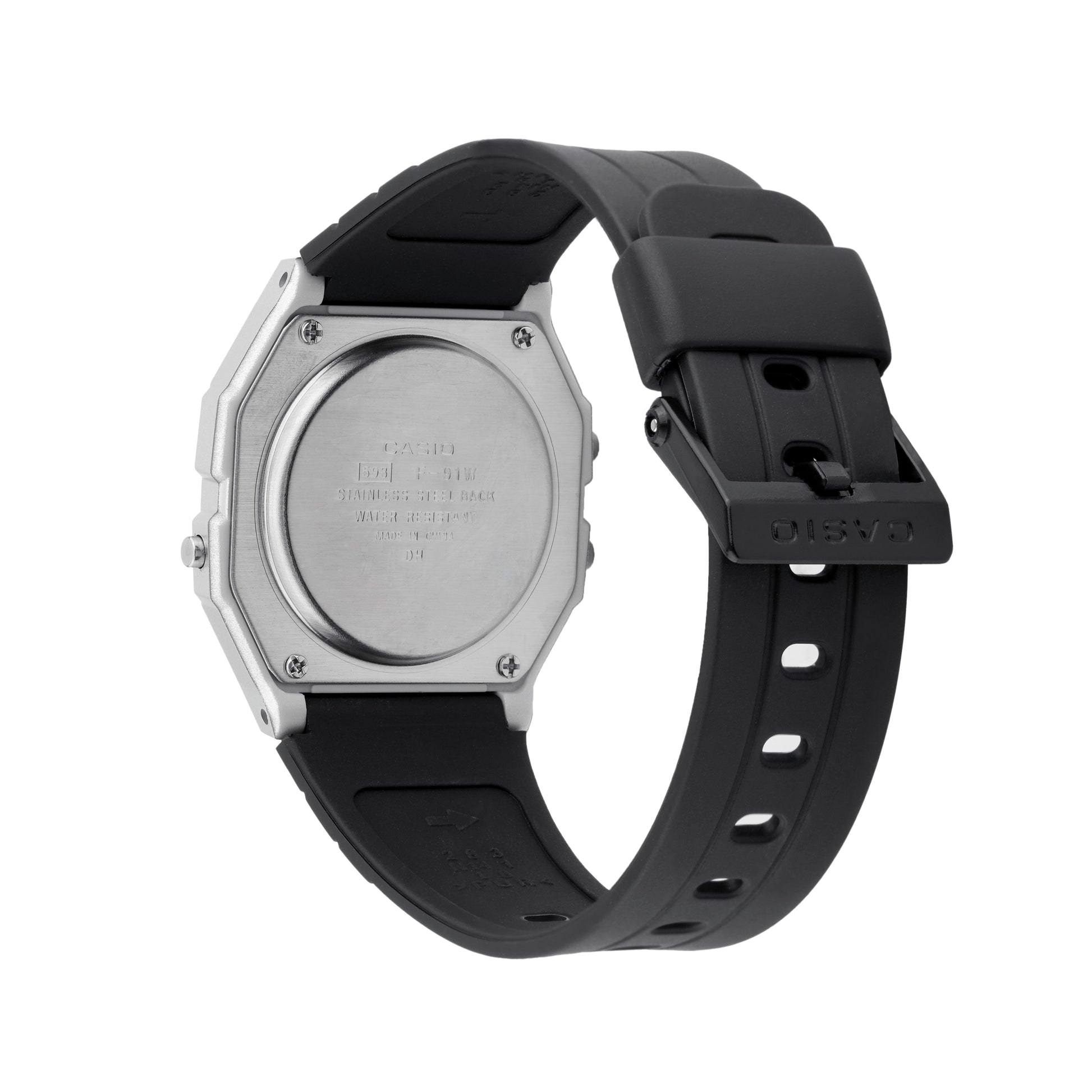 Men's CASIO F Series Student Sports Minimalistic Retro Small Watch Mens Black Digital F-91WM-7ADF