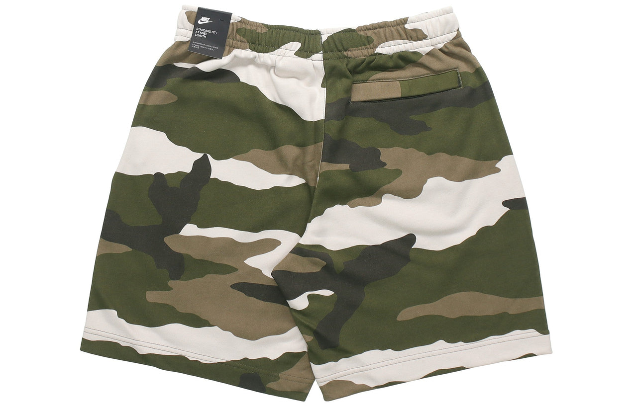 Nike Sportswear Club french terry Camouflage Shorts Olive Green BV2839-223