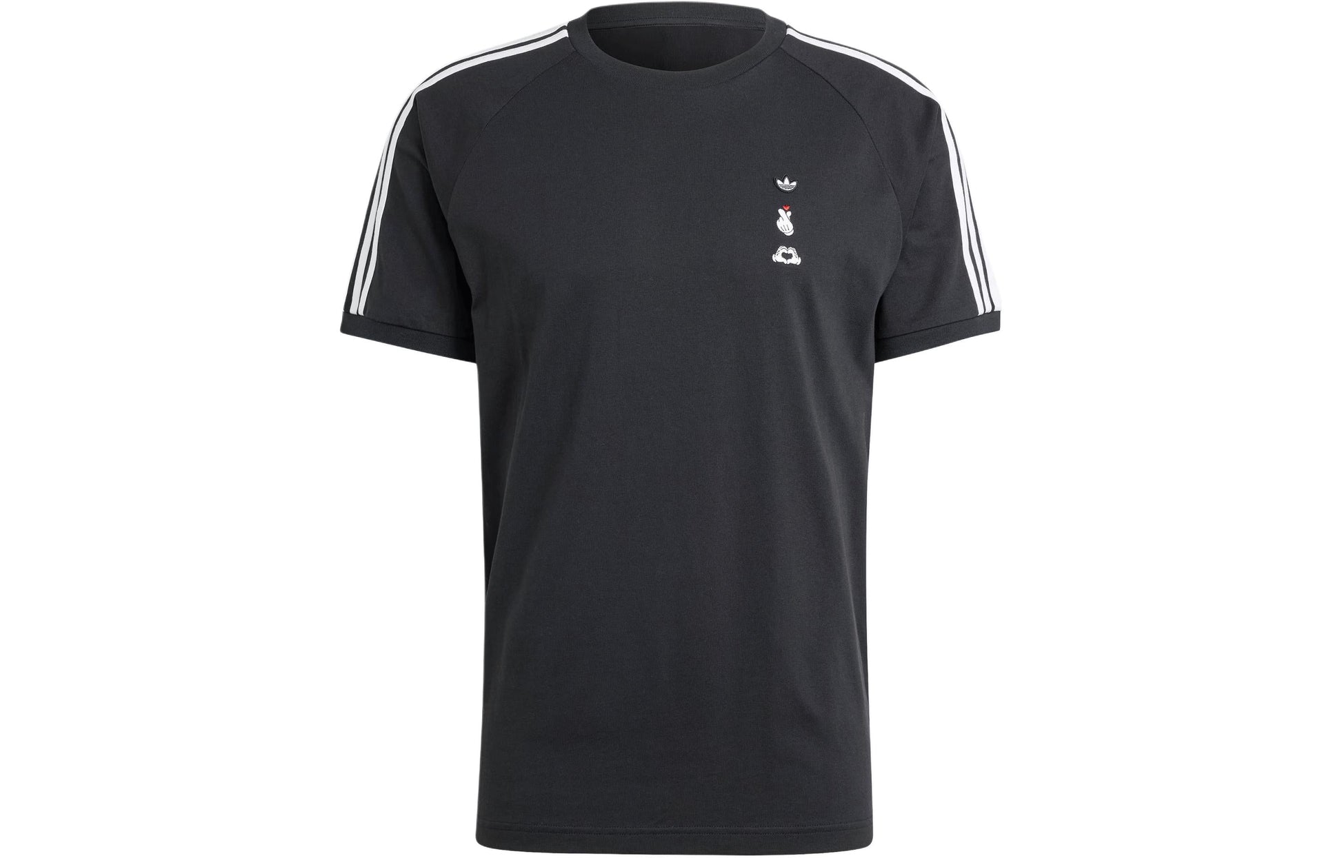 adidas Mickey Mouse x Originals 3-Stripes Tee Asia Sizing 'Black' IY2272
