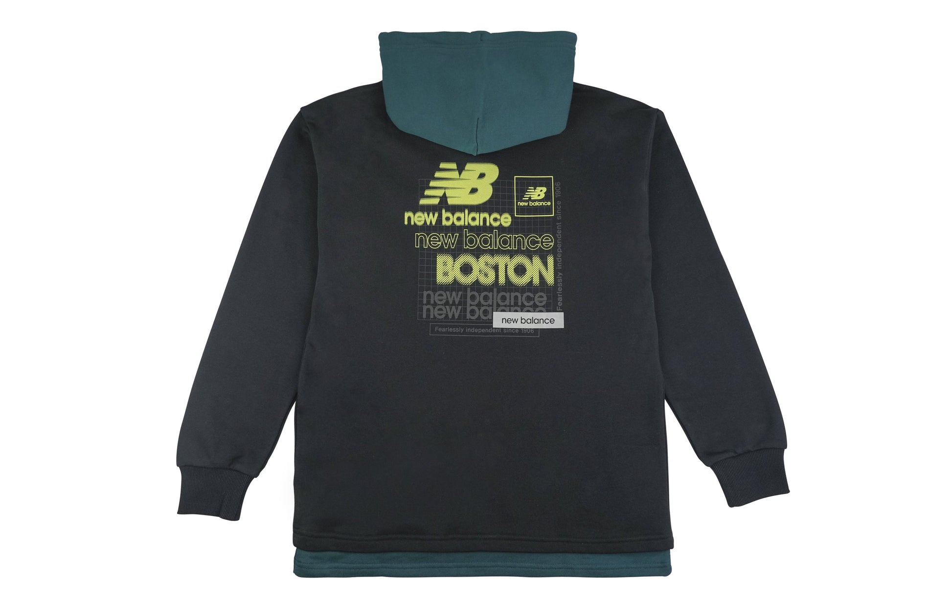 New Balance Splicing Hooded Knit Pullover Casual Sports Black NCA33031-BK