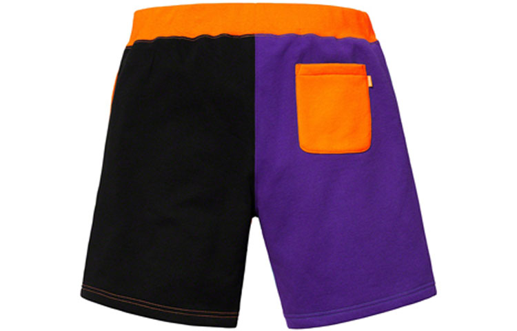 Supreme SS19 S Logo Colorblocked Sweatshort Orange S SUP-SS19-313