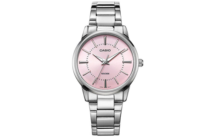 CASIO Waterproof Stainless Steel Strap Pink Analog LTP-1303D-4A