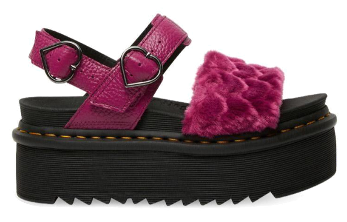 (WMNS) Dr. Martens Voss Quad Sandals Purple/Red 26921673