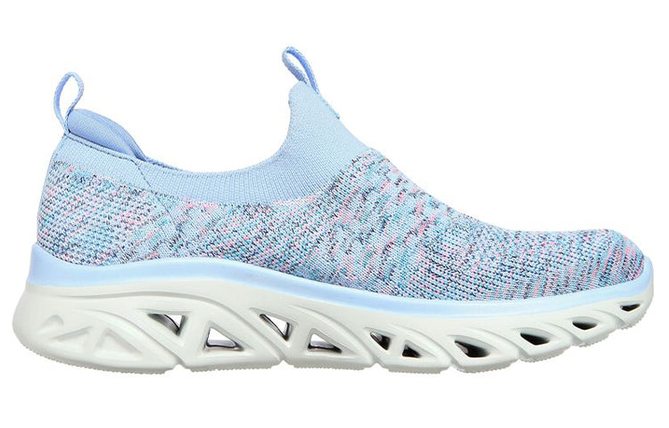 (WMNS) Skechers Glide Step Slip-on Shoes Blue 149328-LVMT