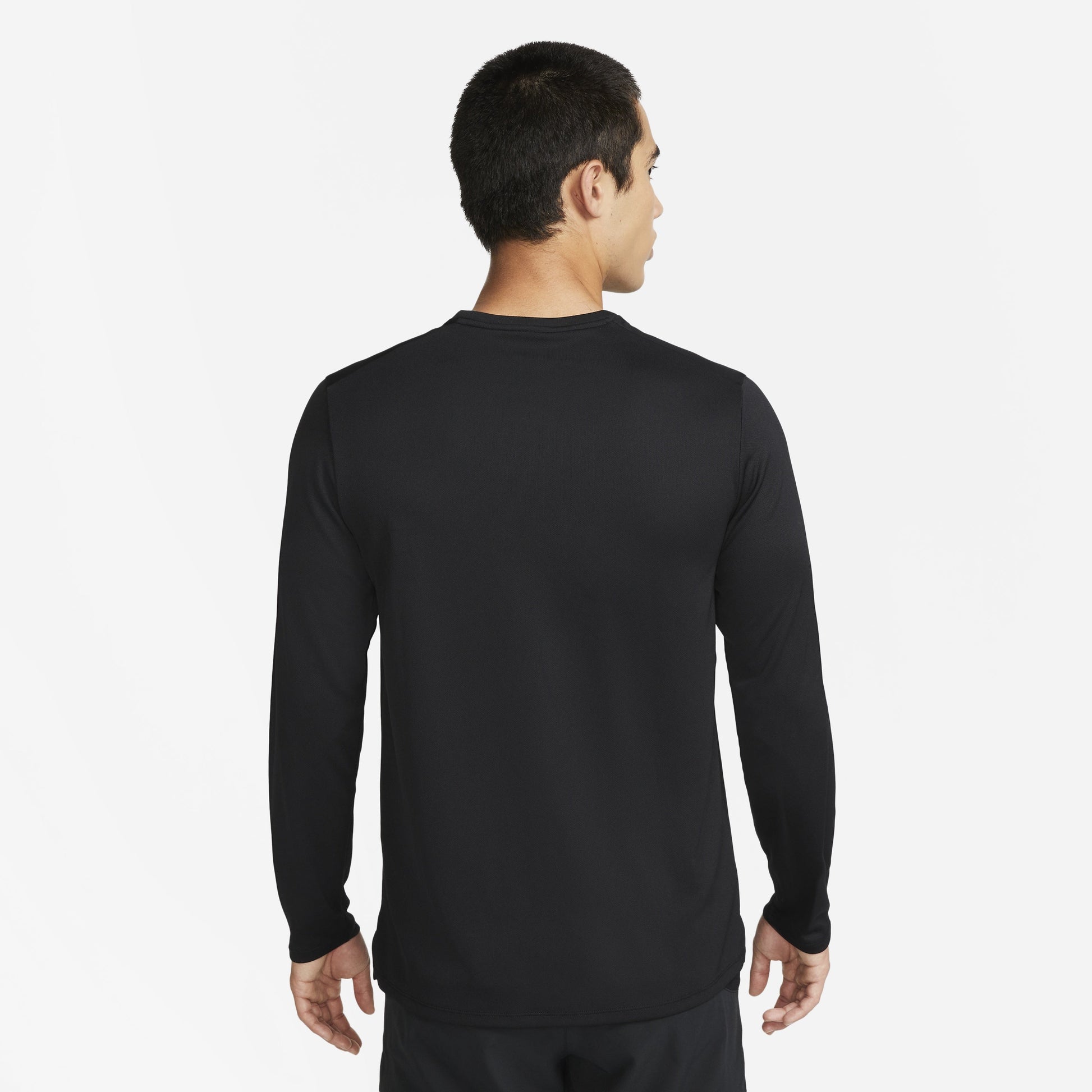 Nike Miler Dri-FIT UV Long-Sleeve Running T-Shirt 'Black' FB7071-010