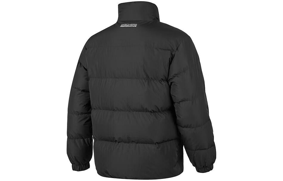 Skechers Letter Printed Waterproof Down Jacket 'Black' P423U038-0018