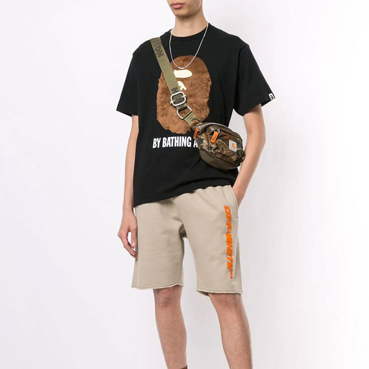 A Bathing Ape Head Tee' Black Brown' BAPE-SS18-040