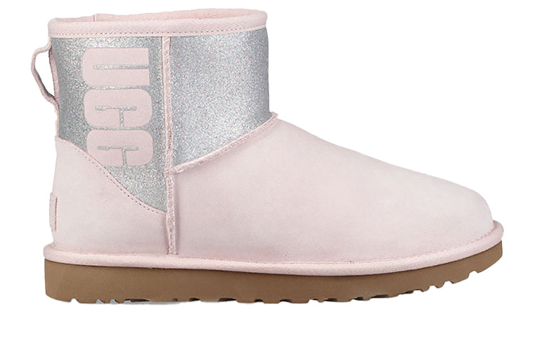 (WMNS) UGG Classic Mini Sparkle Fleece Lined Pink 1098452-SLPN