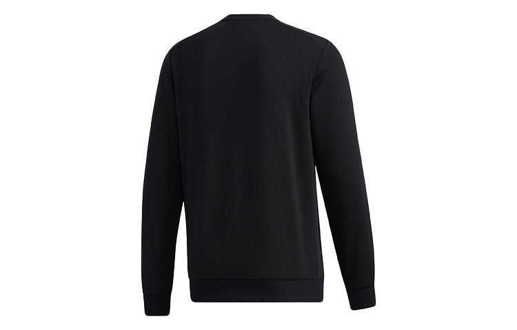 adidas neo Casual Sports Printing Logo Round Neck Pullover Black GK8769