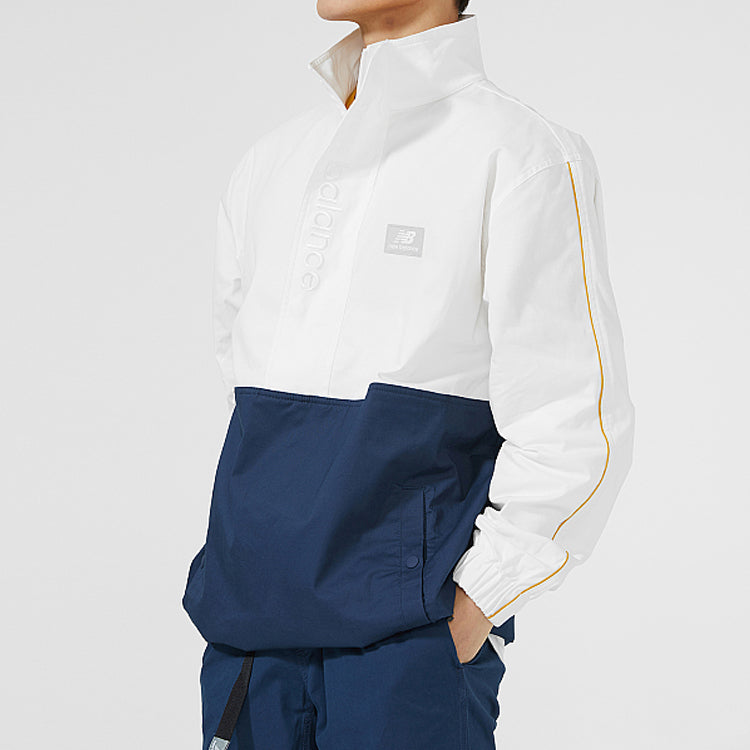 New Balance White Blue Jacket AMJ01562-NGO