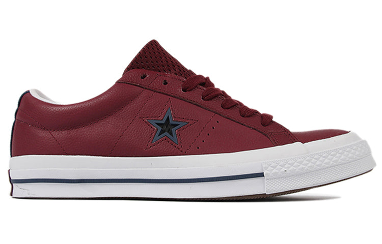 Converse One Star Non-Slip Wear-resistant Retro Casual Skateboarding Shoes Red 161565C