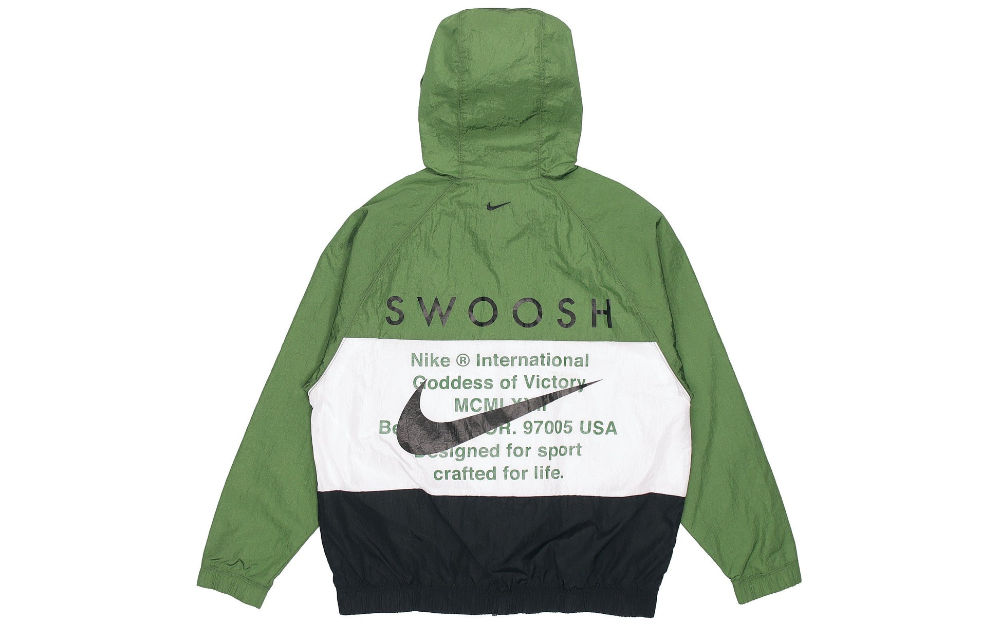 Nike Sportswear Swoosh Windproof Sports Woven Jacket Asia Sizing 'Green' DD1089-010
