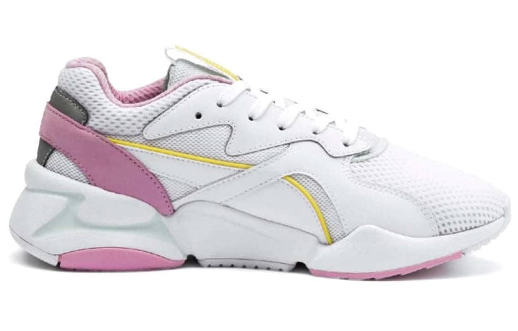 (WMNS) PUMA Nova Mesh Low Running Shoes White/Pink 369655-03