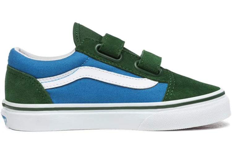 Vans Kid's 2-tone Old Skool V Green Blue VN0A4UI1WK9