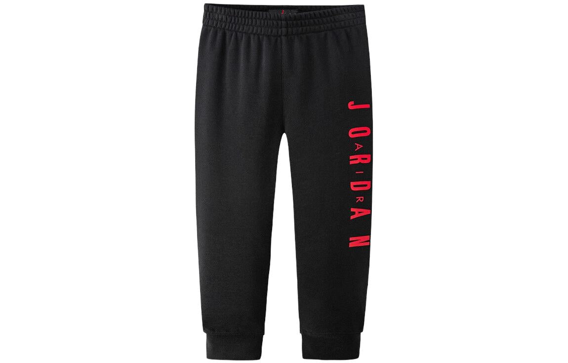 (PS) Air Jordan Fleece Joggers 'Black Red' JD2012139PS-001