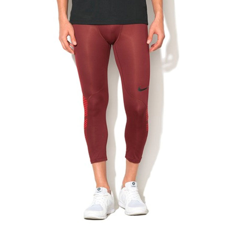 Nike Running Training Sports skinny shark track pants Deep Red Dark red 828164-619