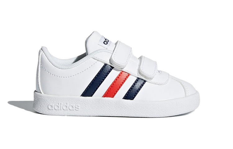 (TD) adidas VL Court 2.0 Cmf I 'White Blue' DB1840