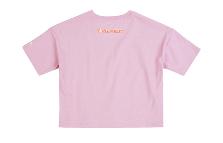 Li-Ning x Disney Crossover Mickey Printing Short Sleeve Pink AHSQ126-2