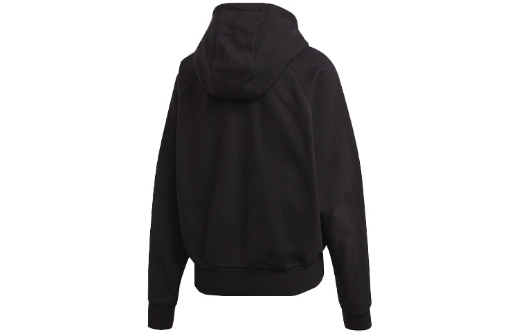 (WMNS) Y-3 Casual Round Neck Cotton Long Sleeves Hoodie Black FN3468