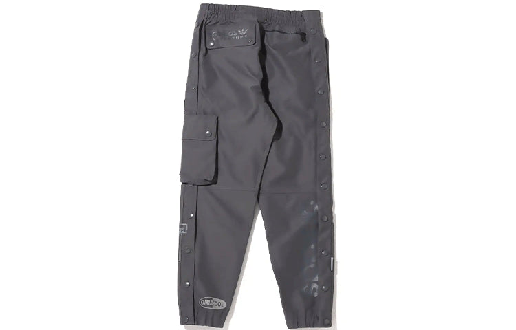 Men's adidas originals Solid Color Multiple Pockets Casual Sports Pants/Trousers/Joggers Gray HD2234