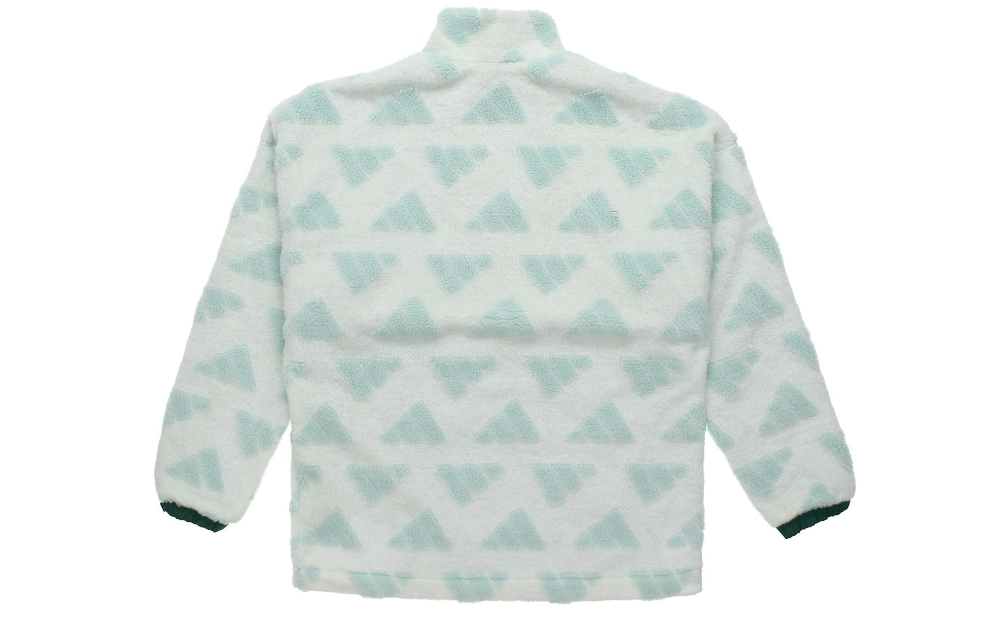 adidas Sport Performance Stay Warm Windproof Stand Collar polar fleece Pullover Jacket Green GM4441
