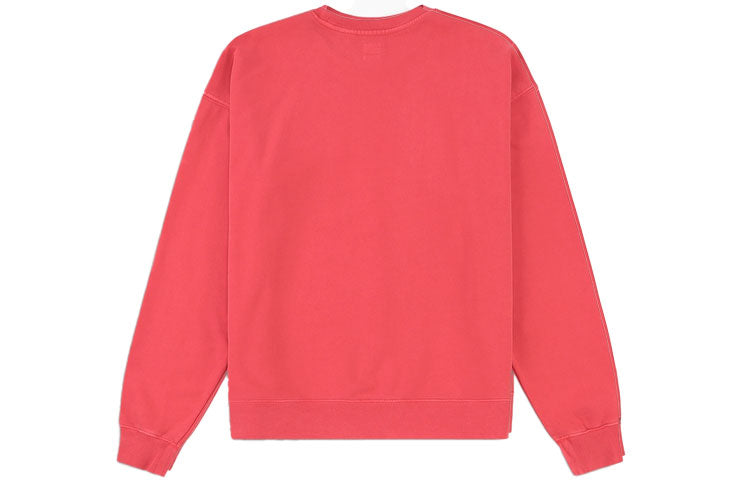 Levis Unisex Round-Neck Logo Bandhnu Knitting Sweatshirt Red A0717-0010