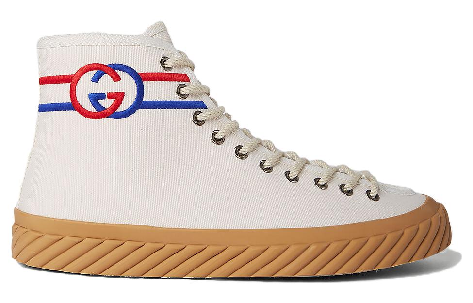 Gucci Interlock G High-Top Sneakers 'White Red Blue' 703033-9ARZ0-9097