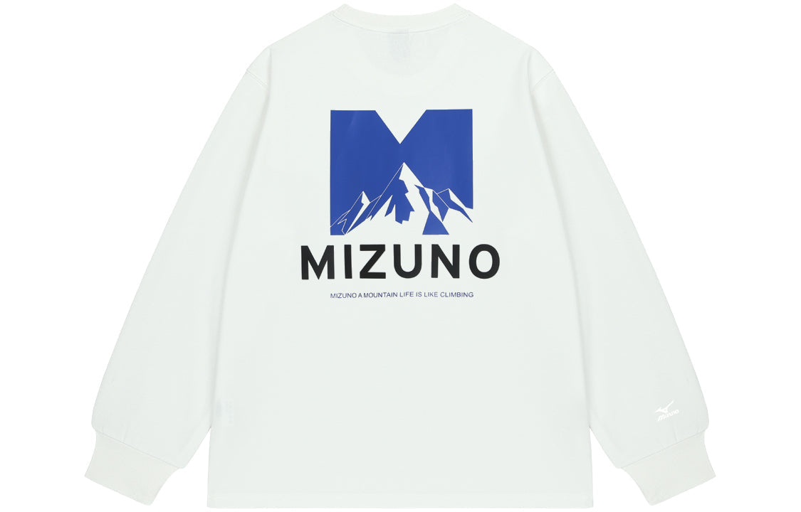 Mizuno Logo Graphic Long Sleeve T-shirt 'White' A2CA2A10