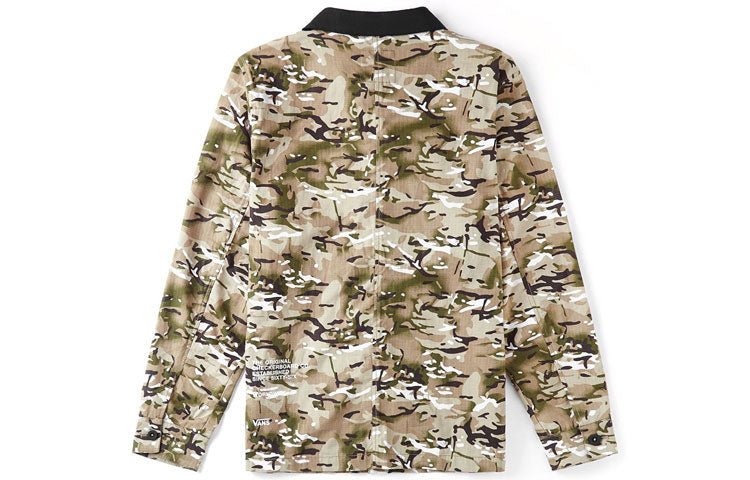 Men's Vans Work Weird Colorblock Big Pocket lapel Jacket Camouflage VN0A4MLJW09