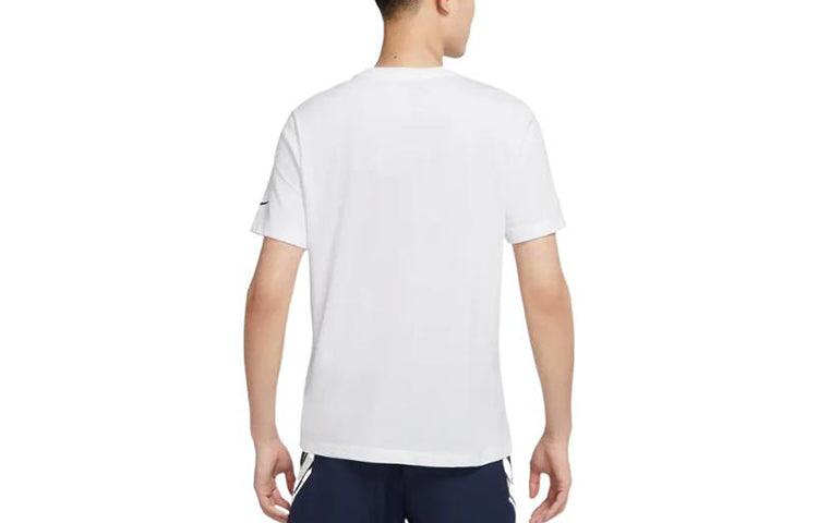 Nike Cartoon Character Pattern Embroidered Round Neck Pullover Short Sleeve White DD8575-100