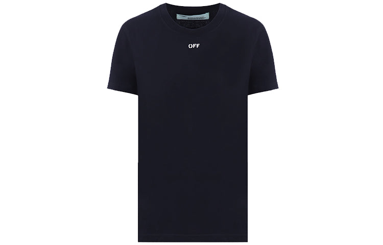 (WMNS) Off-White Flower Print Casual Round Neck Short Sleeve Normal Fit OWAA049E19B070661024