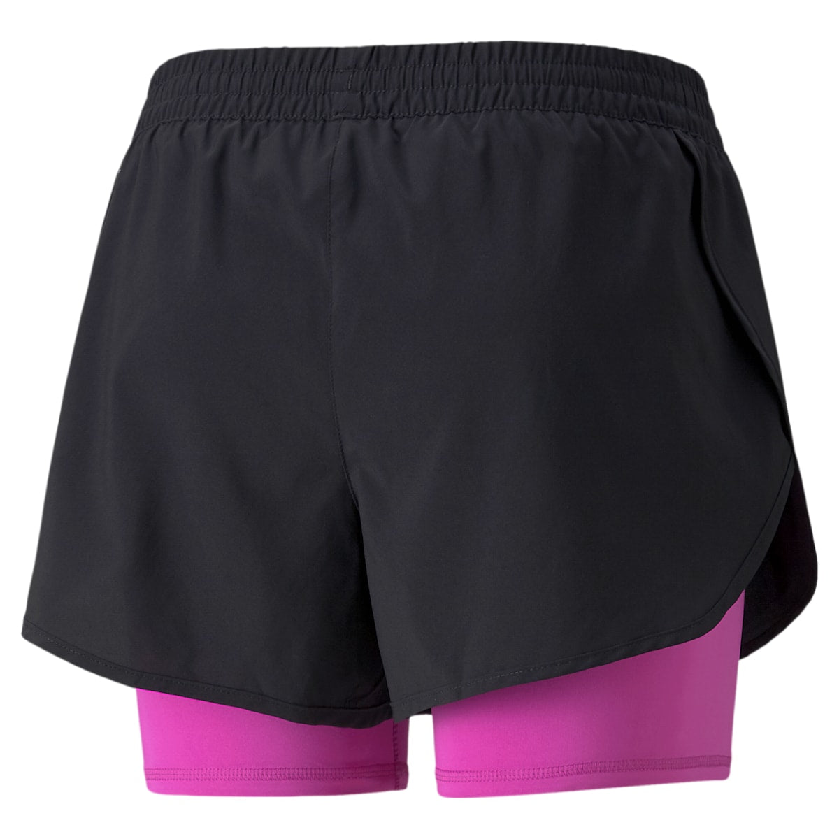 (WMNS) PUMA 2 in 1 Running Shorts 'Black Pink' 521072-56