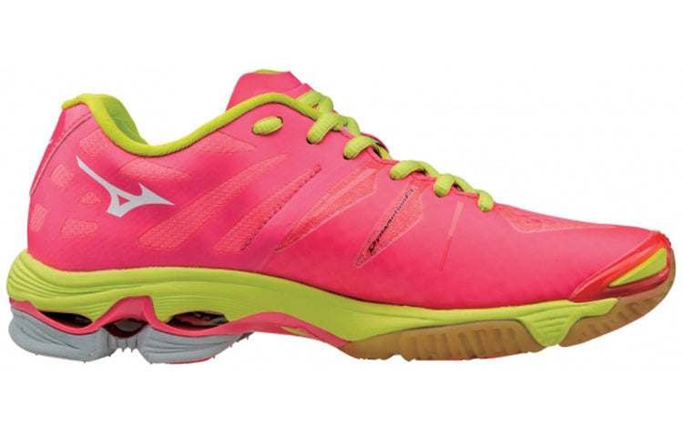 Mizuno Wave Lightning Z Lightweight Wear-resistant Volleyball Shoes Pink Black V1GC150066