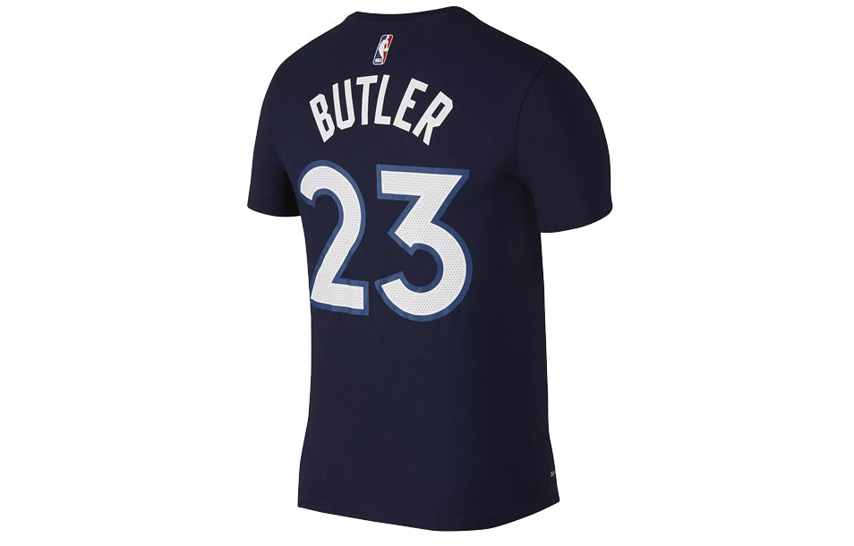 Nike NBA Minnesota Timberwolves Jimmy Butler Sports Short Sleeve Navy Blue Dark blue 870791-424