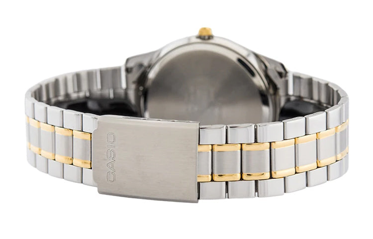 CASIO Waterproof Stainless Steel Strap Mens White Analog MTP-1141G-7AQ