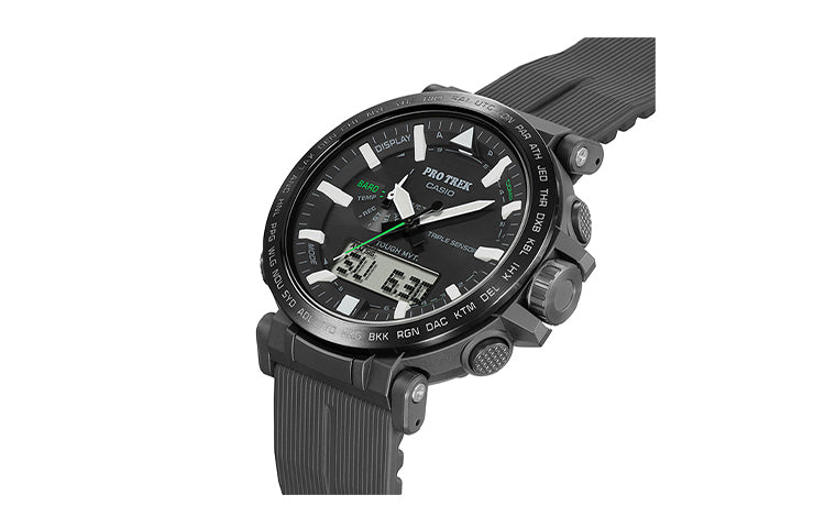 Casio Pro Trek Outdoor Sports Stylish Analog Watch 'Black White' PRW-6621Y-1PR