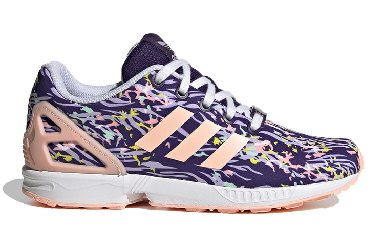 (GS) adidas originals ZX Flux J Shoes 'Purple Pink' FW0692