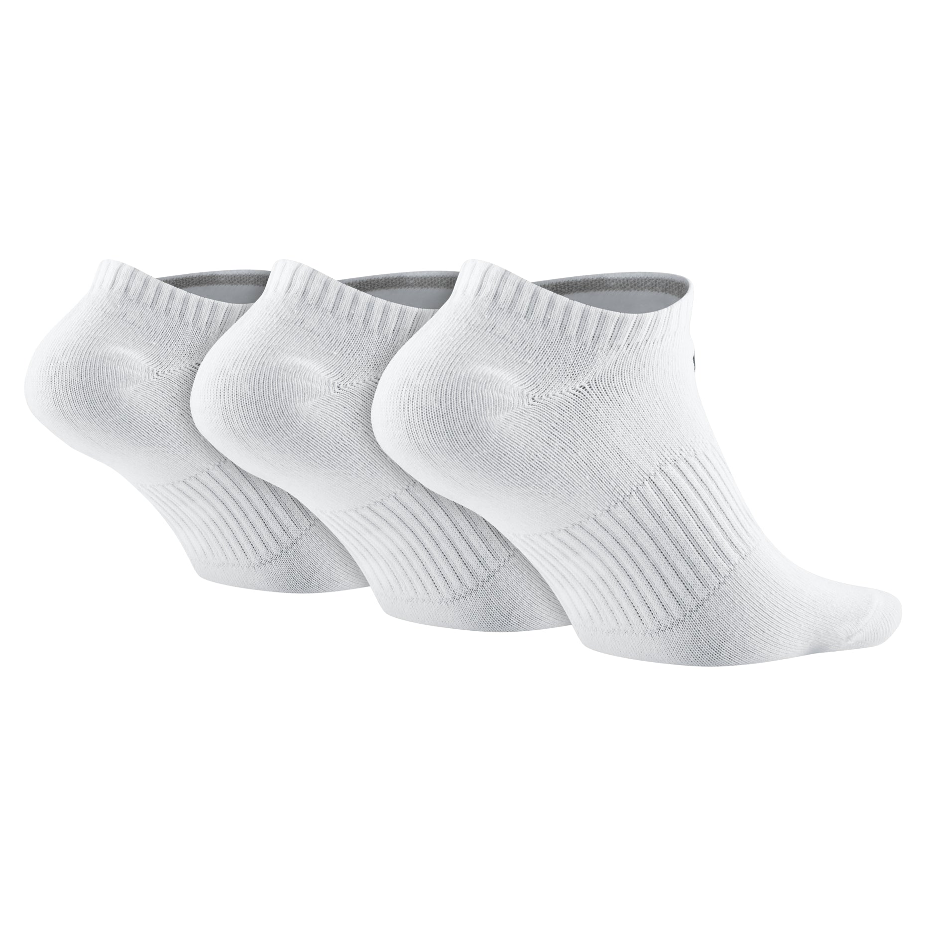 Nike Sports 3 Pairs Breathable Shallow Sports Socks Couple Style 3 Pairs White SX4705-101