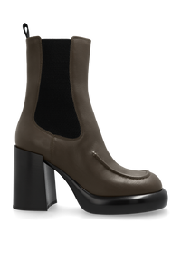 Burberry GREEN Heeled ankle boots ‘Chelsea’